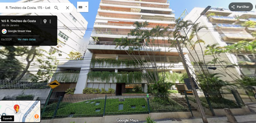 Rua Timóteo Da Costa N.º 175, Apartamento 801 – Leblon – Rio De Janeiro/RJ